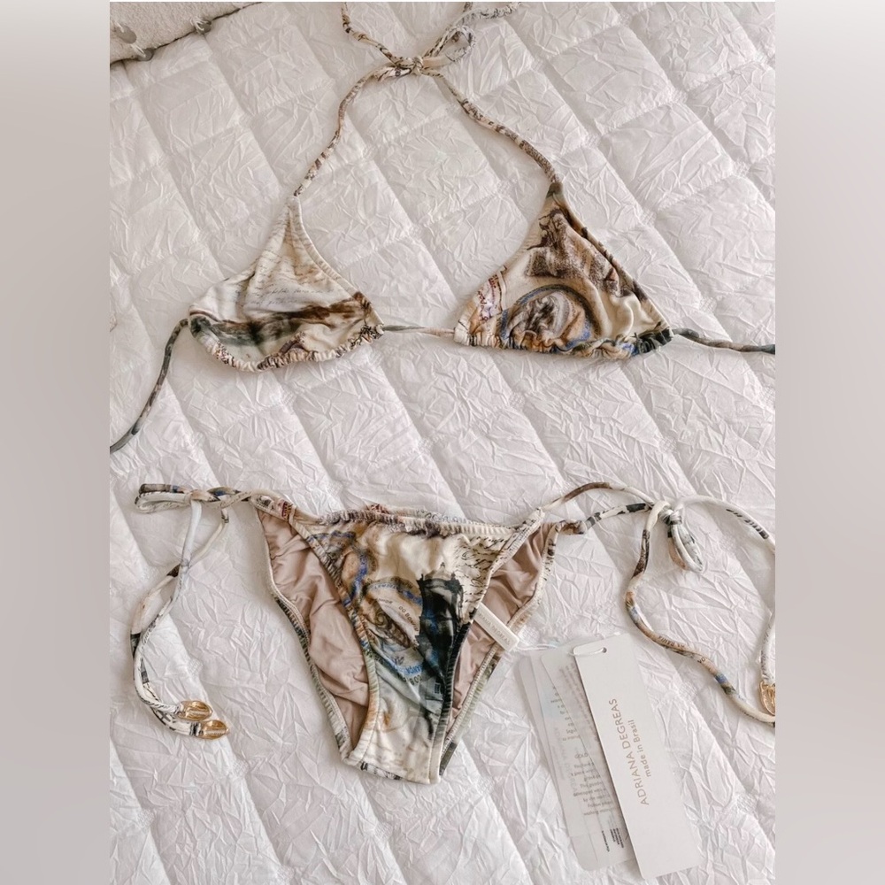 New with tags Adriana Degreas Bahia print bikini